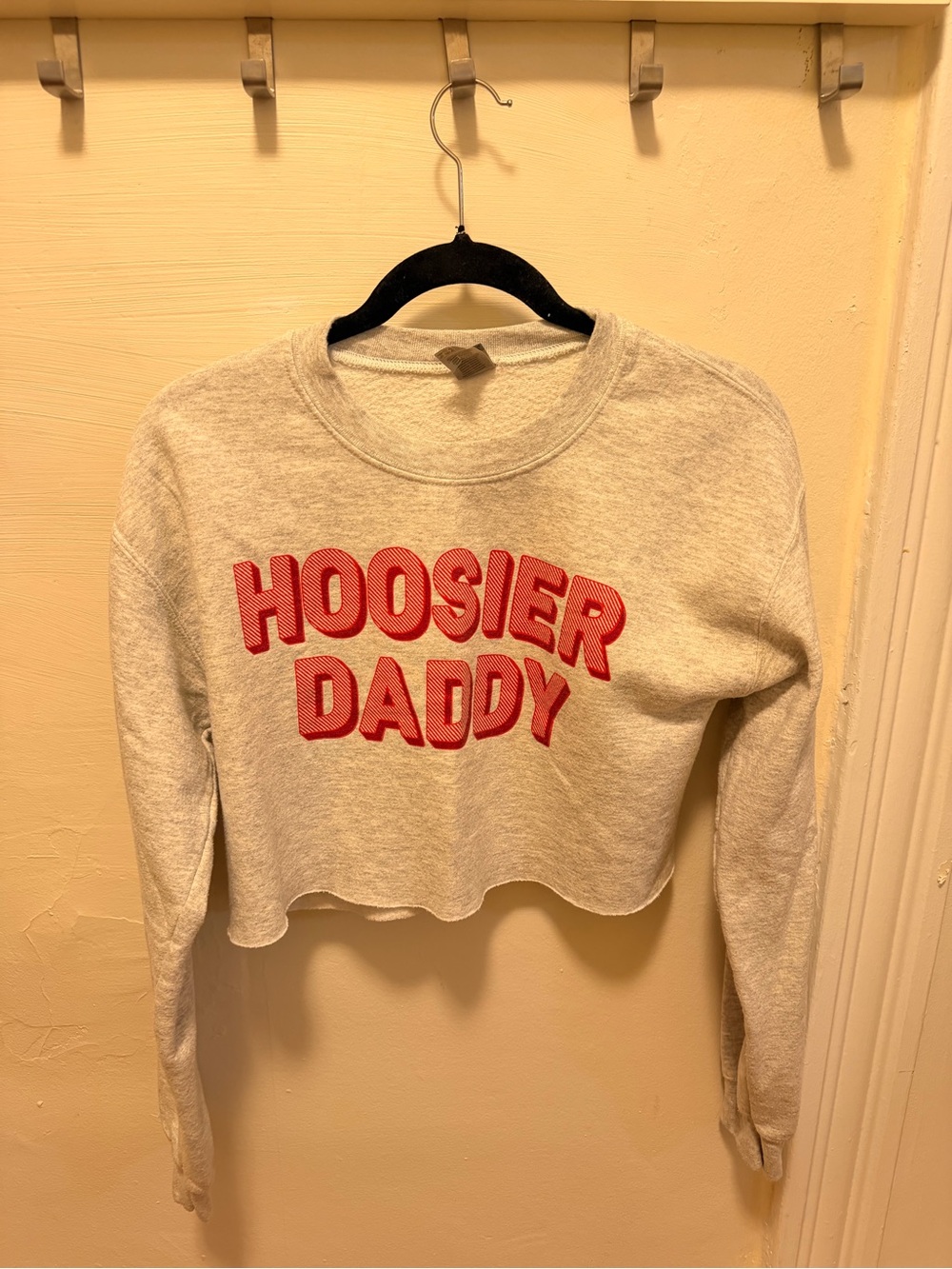 INDIANA HOOSIERS Gildan Cropped Sweatshirt  ‘Hoosier Daddy’